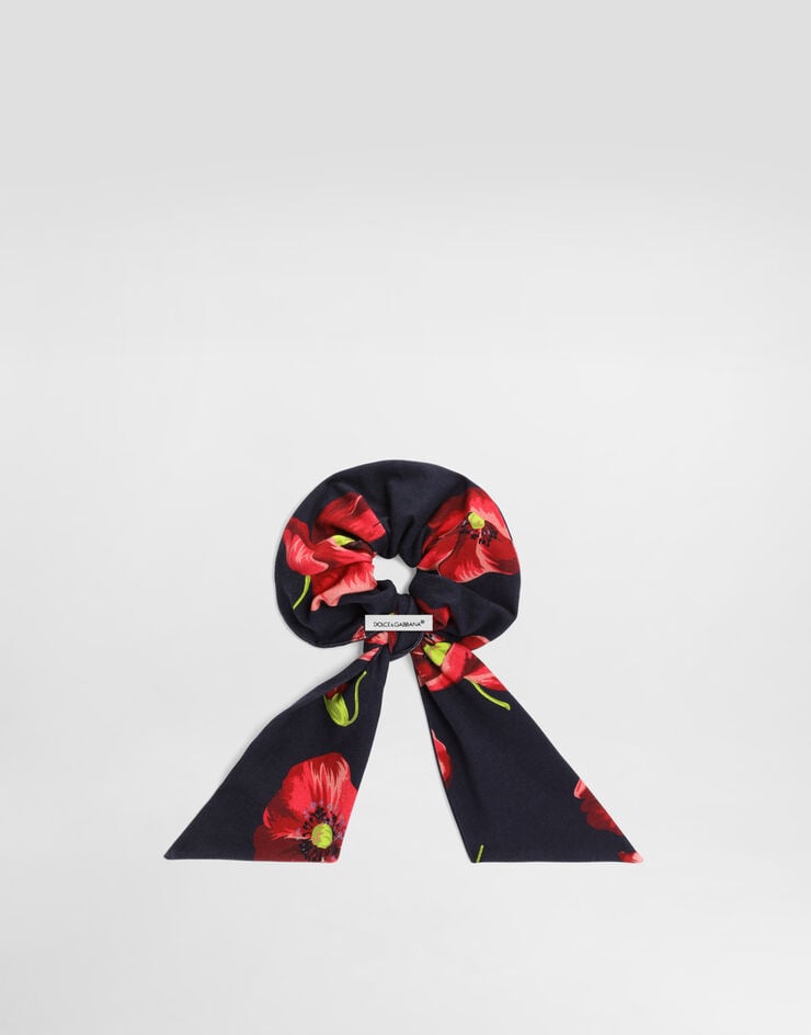 Dolce & Gabbana Poppy-print interlock scrunchie Dolce & Gabbana Poppy-print interlock scrunchie LB7A19HSGBD