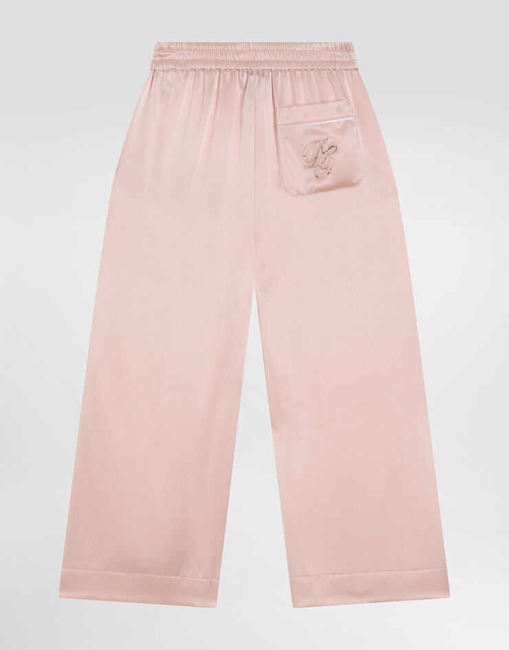 Dolce & Gabbana Silk satin vanity trousers Pink L53P44FU1AU