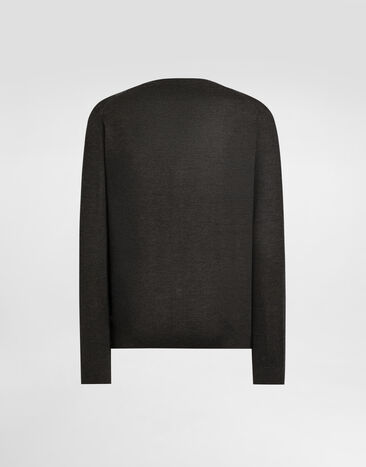Dolce & Gabbana Cashmere cardigan with buttons Grey GXV87TJBW05