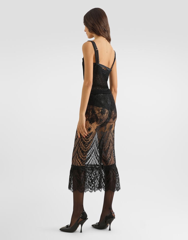Dolce & Gabbana Top en encaje Negro FXTASTJAISA