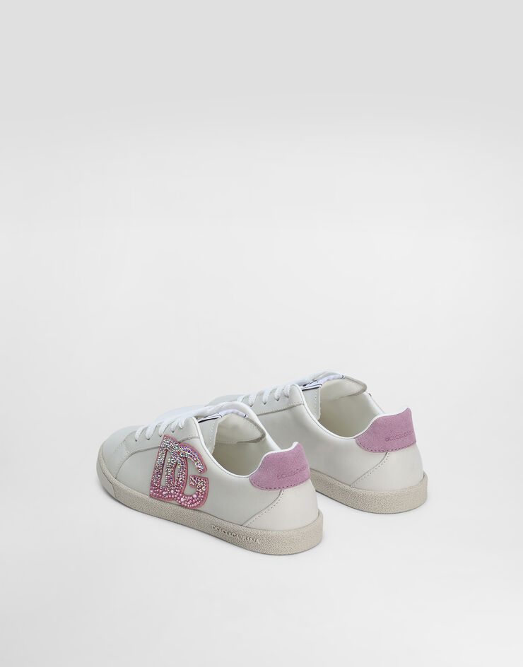 Dolce & Gabbana Сникеры DG Original из телячьей кожи с логотипом DG разноцветный D11324AW775