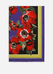 Dolce & Gabbana Cotton sarong with anemone print (110 x 190) Print O8A54JFSG8C