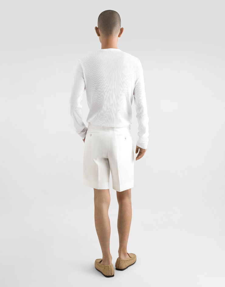 Dolce & Gabbana Linen shorts White GW0MATGK320