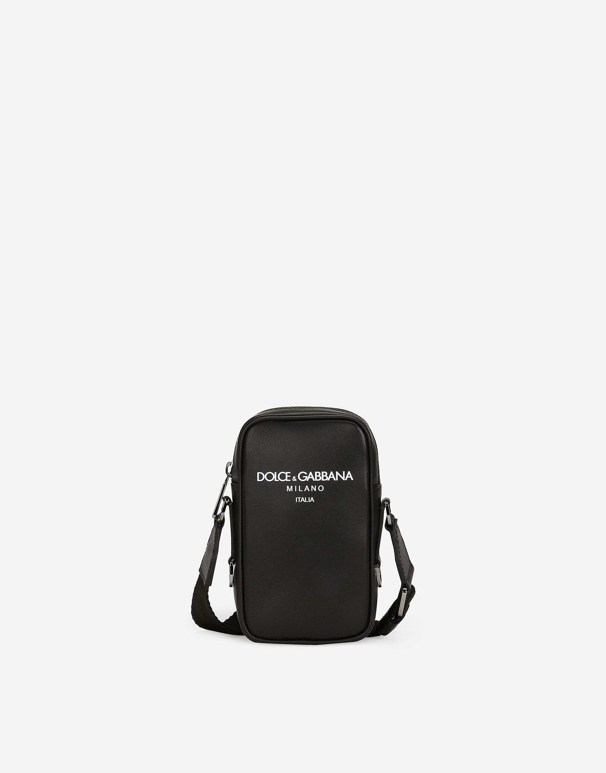 Small calfskin crossbody bag in Multicolor for Men Dolce Gabbana