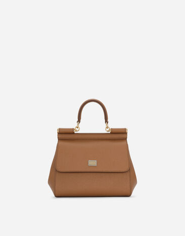 Dolce & Gabbana حقيبة يد Sicily متوسطة بني BB6003B1001
