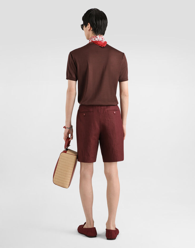 Dolce & Gabbana Crew neck silk t-shirt Dolce & Gabbana Crew neck silk t-shirt Red G8ST1TG7P0F