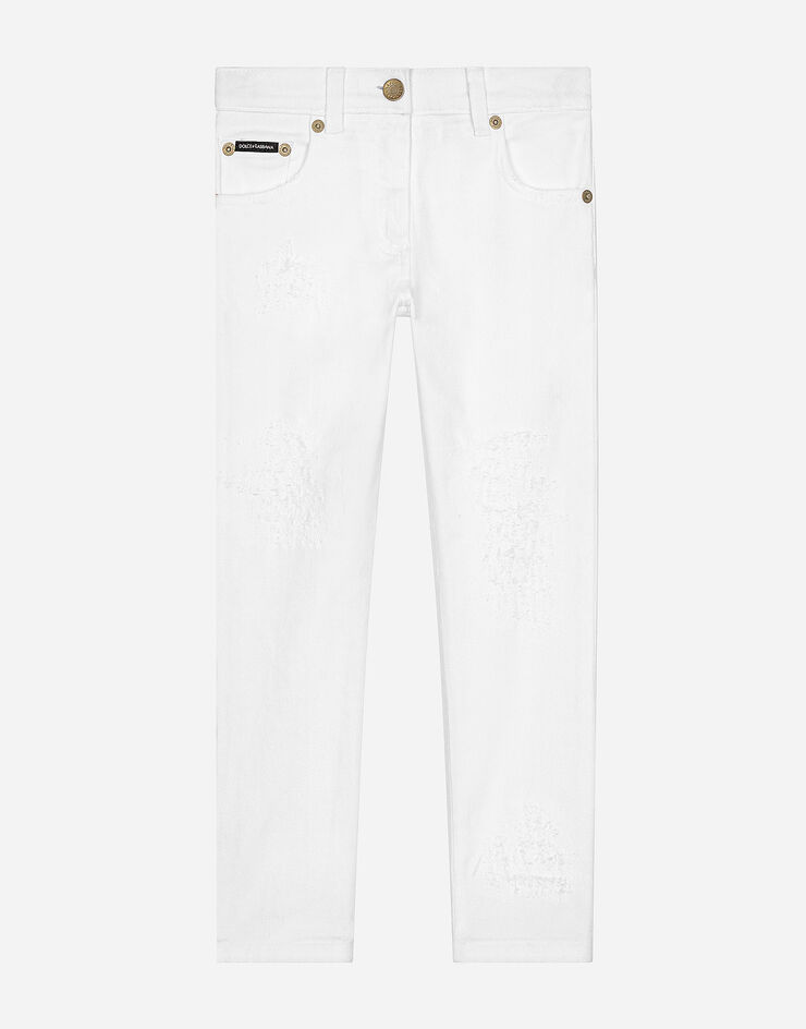 Dolce & Gabbana Jeans 5 tasche in denim Bianco L52F28LDC23