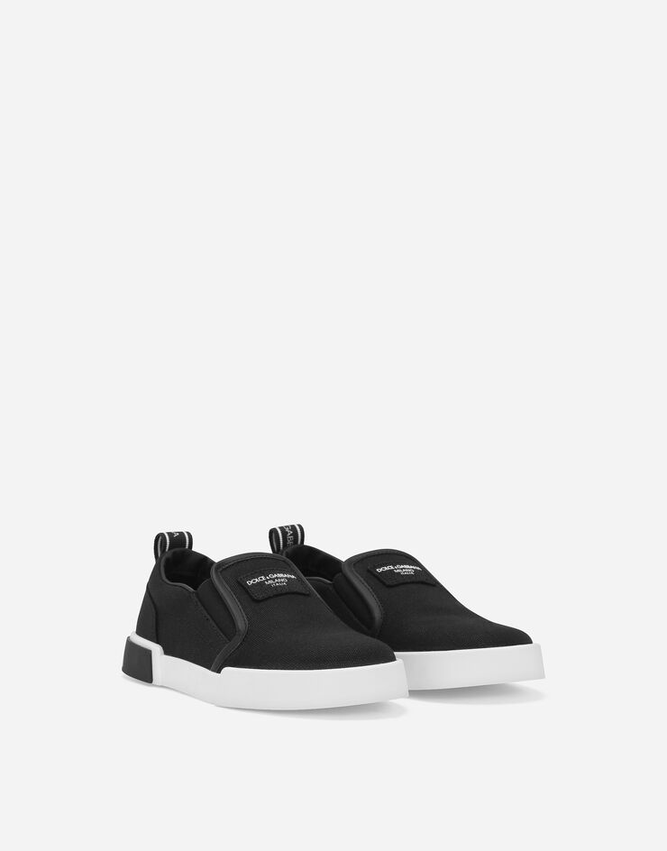 Dolce & Gabbana Sneaker Portofino slip-on in canvas Nero DA0996A4135