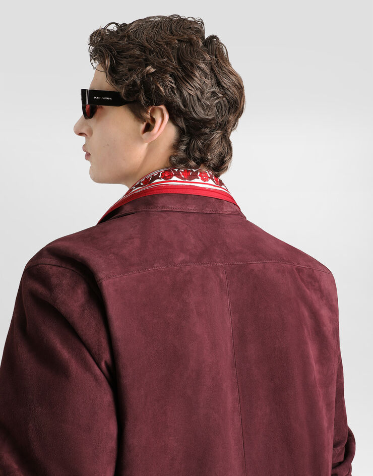 Dolce & Gabbana Martini suede shirt Dolce & Gabbana Martini suede shirt Purple G5OS7LHUL1O