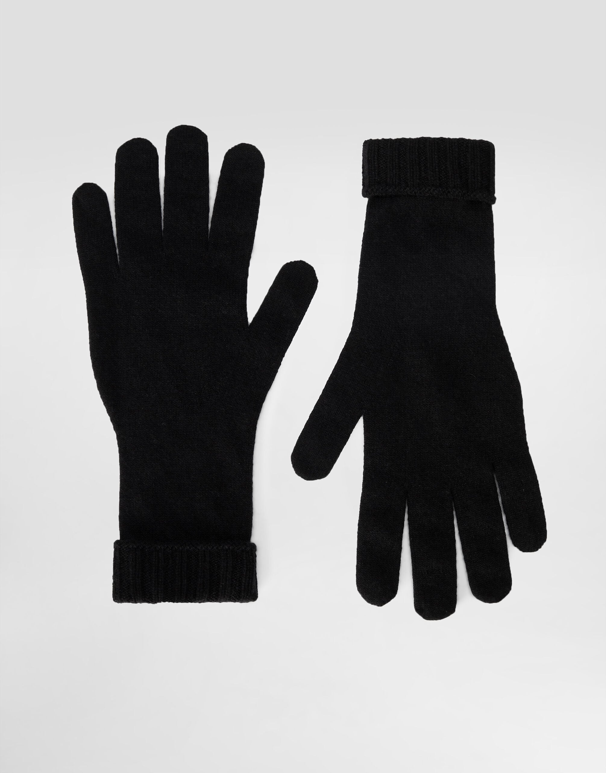 Cashmere knit gloves in Black for Women | Dolce&Gabbana® US