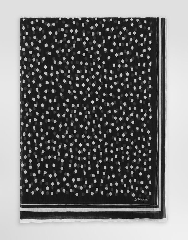 Dolce&Gabbana Polka-dot silk scarf (120x200) Dolce&Gabbana Polka-dot silk scarf (120x200) Print FS182AGDCF0