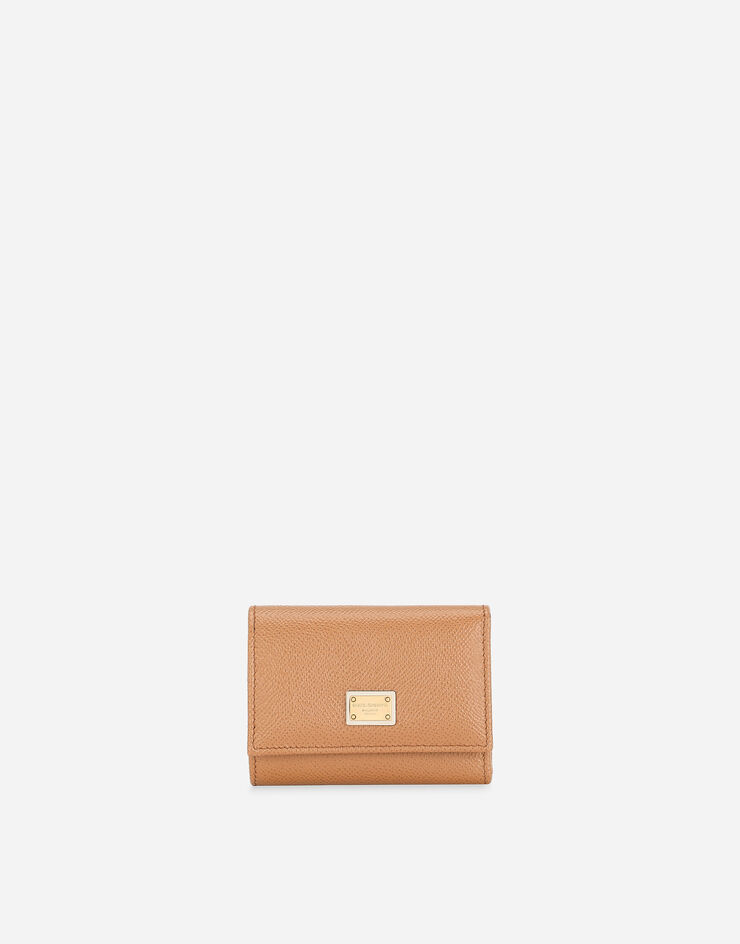 Dolce & Gabbana Dauphine calfskin French-flap wallet Brown BI0770A1001