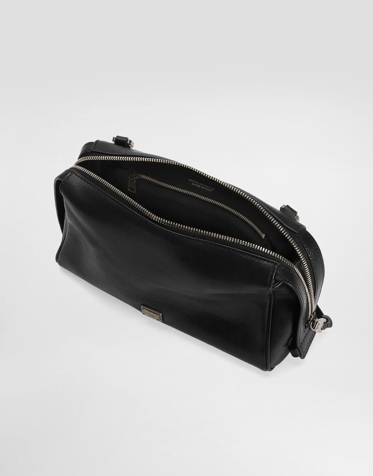Dolce & Gabbana Vittoria tempesta calfskin shoulder bag Dolce & Gabbana Vittoria tempesta calfskin shoulder bag Black BM2049AU994