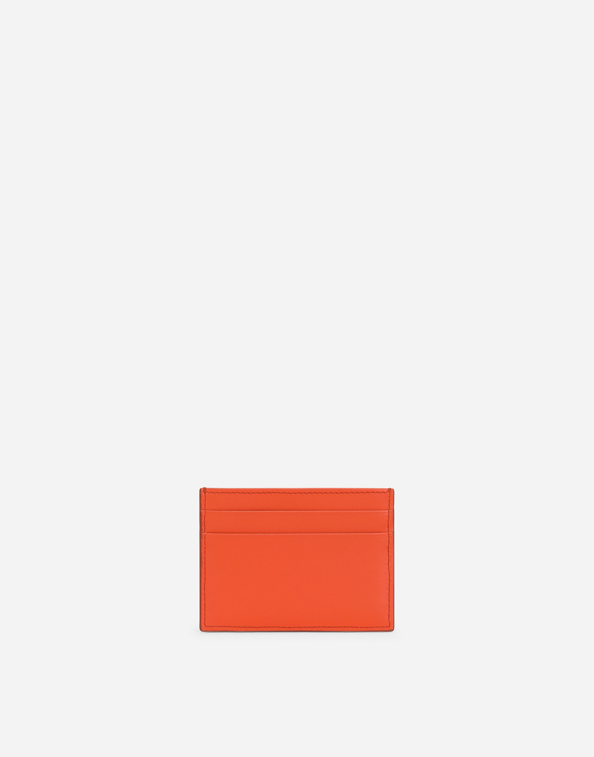 DG Logo card holder in Orange for Women | Dolce&Gabbana® US
