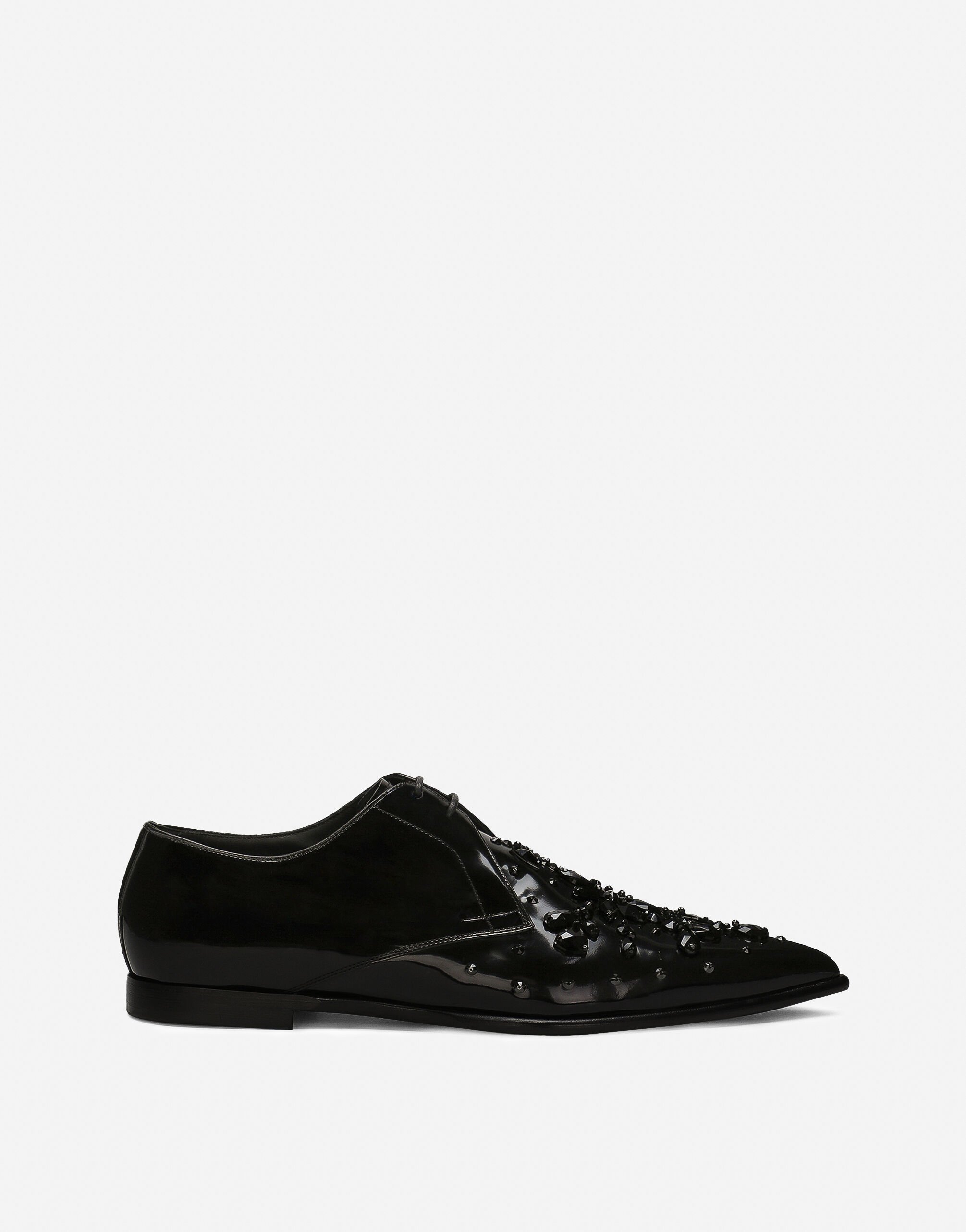 Dolce & Gabbana حذاء ديربي من جلد عجل أسود A20170A1203