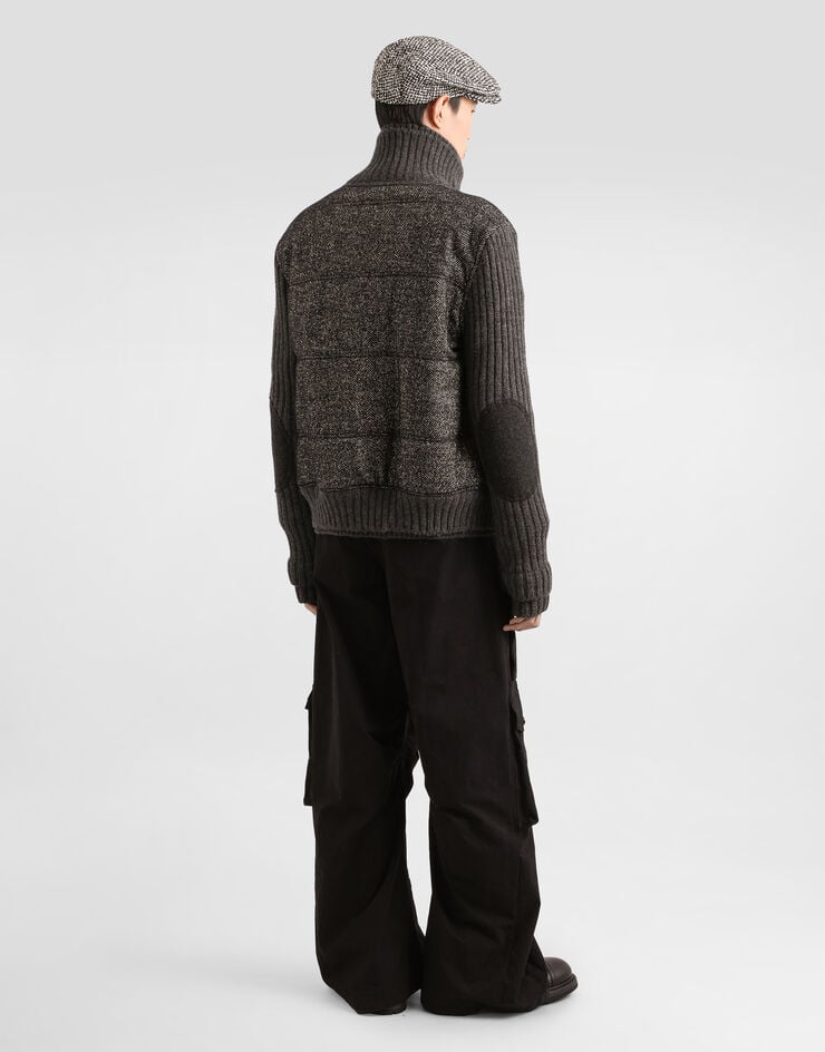 Dolce & Gabbana Cargohose aus Faille  Black GP15UTHUMS8