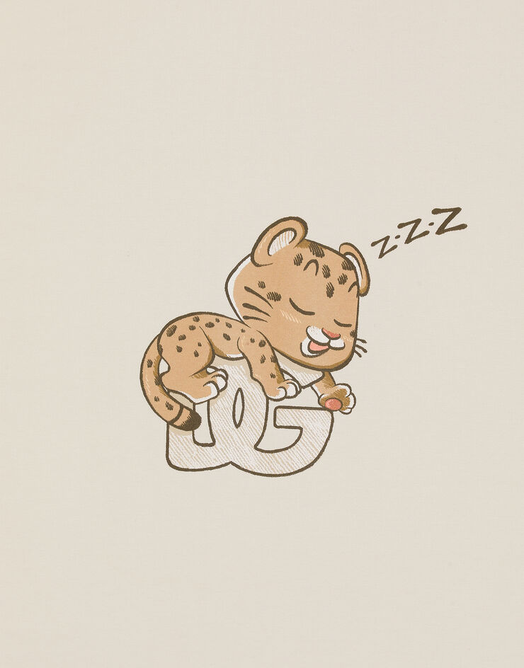 Dolce & Gabbana Leopard and DG logo print interlock blanket Dolce & Gabbana Leopard and DG logo print interlock blanket Multicolor LNJA88G7PNL