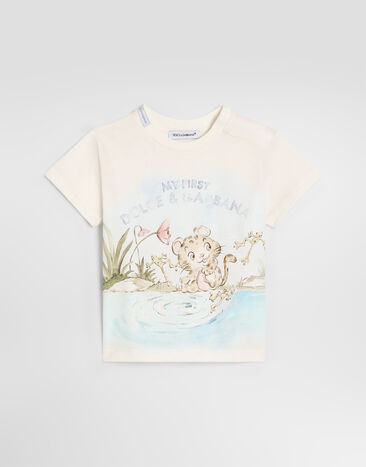 Dolce & Gabbana Jersey t-shirt with logo  L1JTEYG7P8I