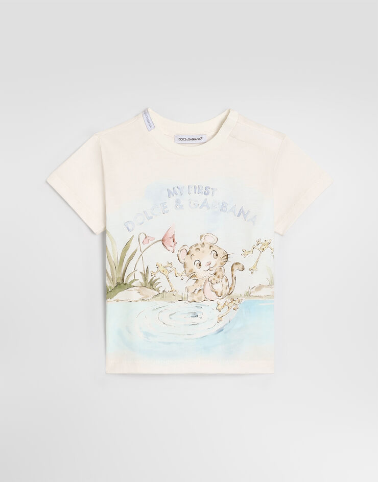 Dolce & Gabbana Jersey t-shirt with logo  L1JTEYG7P8I