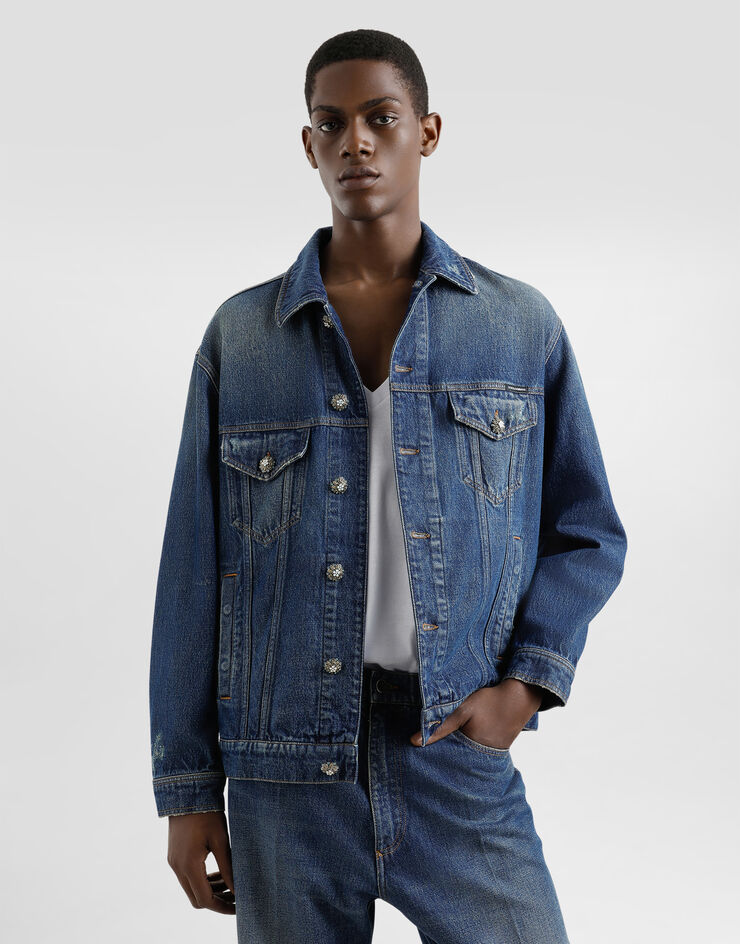 Dolce & Gabbana コットン デニム ジャケット  マルチカラー G9NL5ZG8ME3