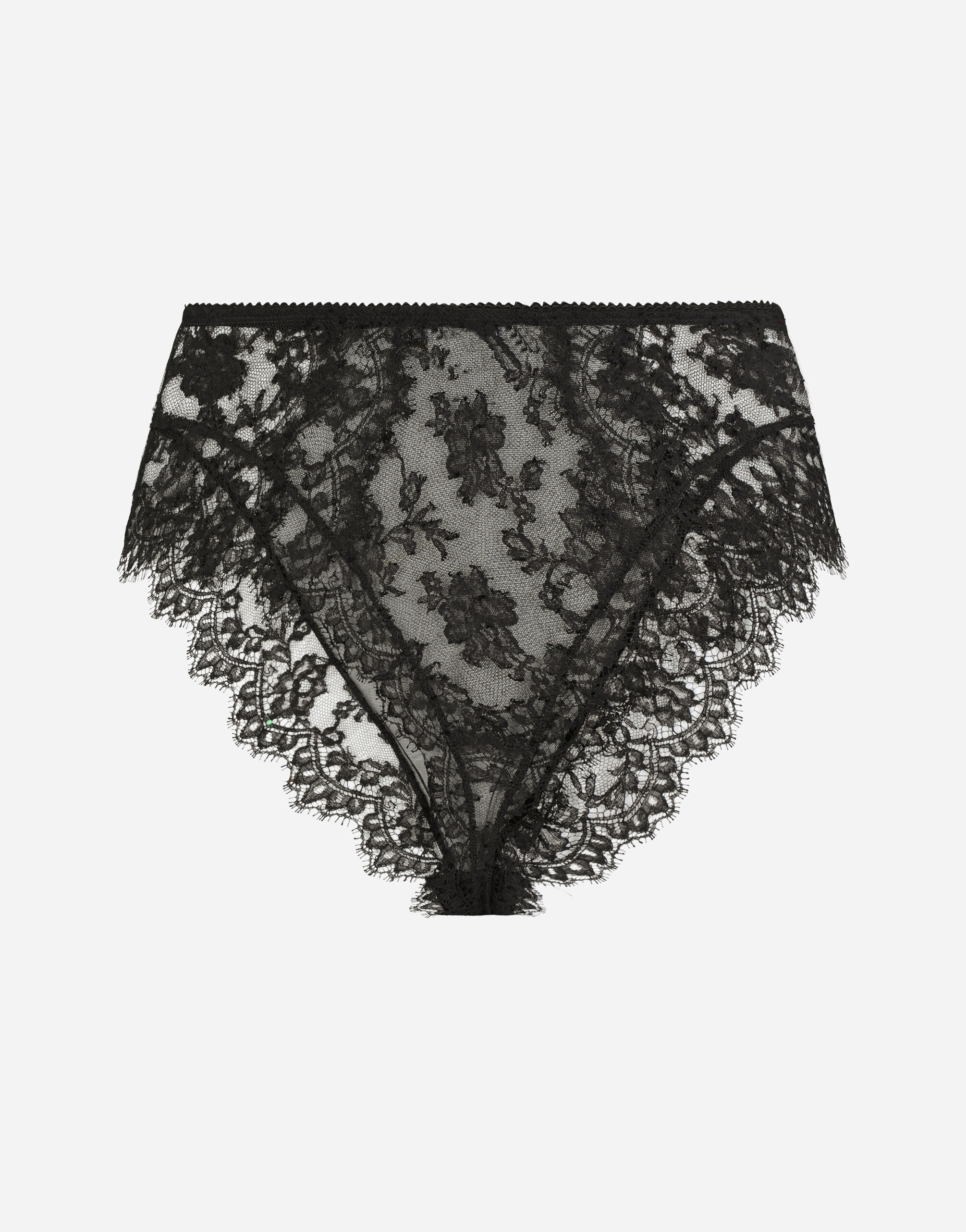 Dolce & Gabbana High-waisted lace briefs Black O7E04TONN35