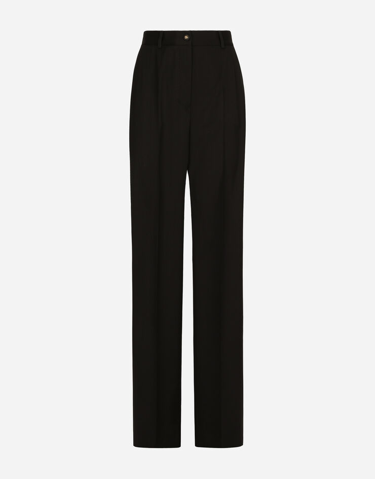 Dolce & Gabbana Pantalón palazzo de gabardina Negro FTBQZTFUBF0