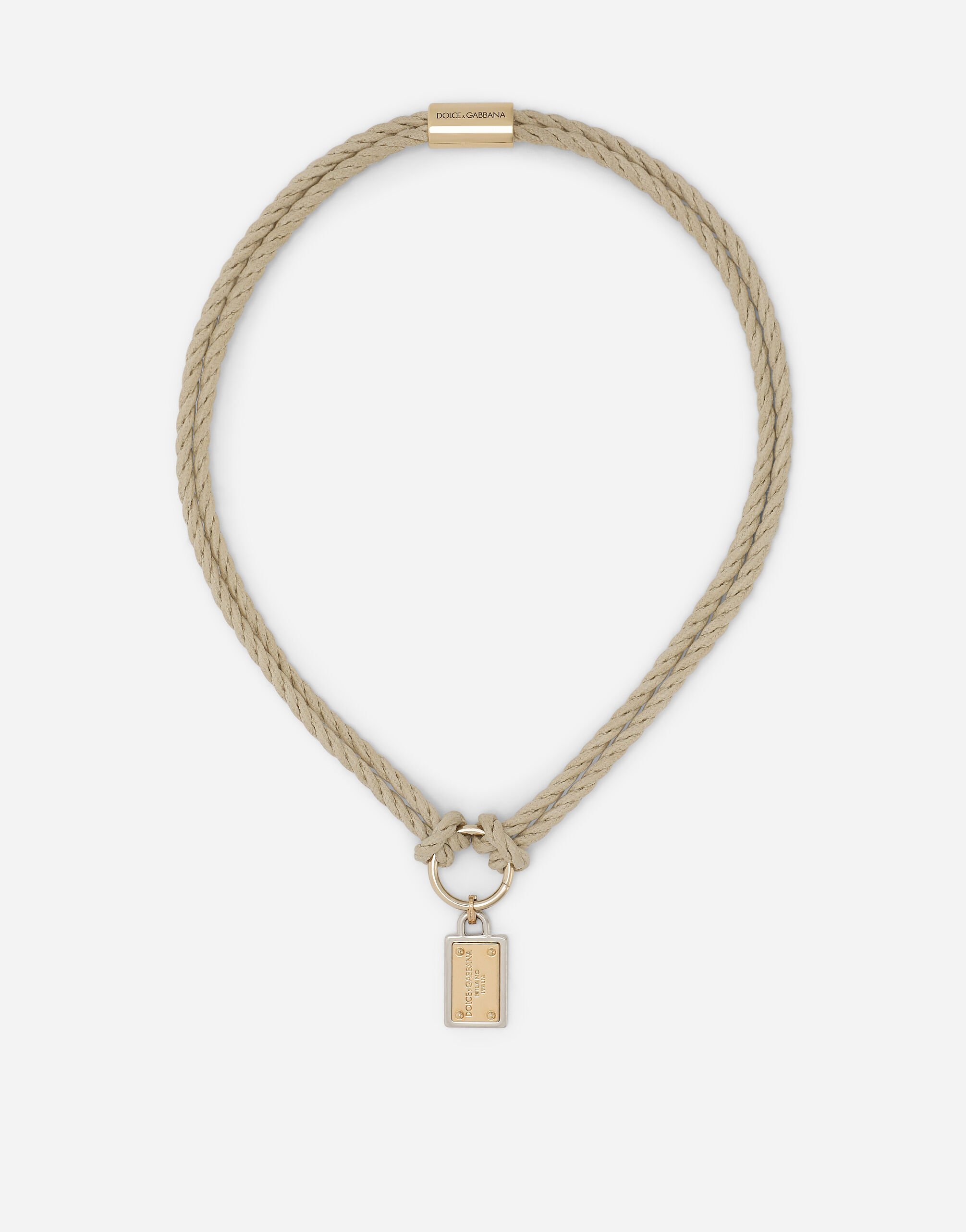 Dolce & Gabbana “Marina” cord necklace Beige GH706ZGH200