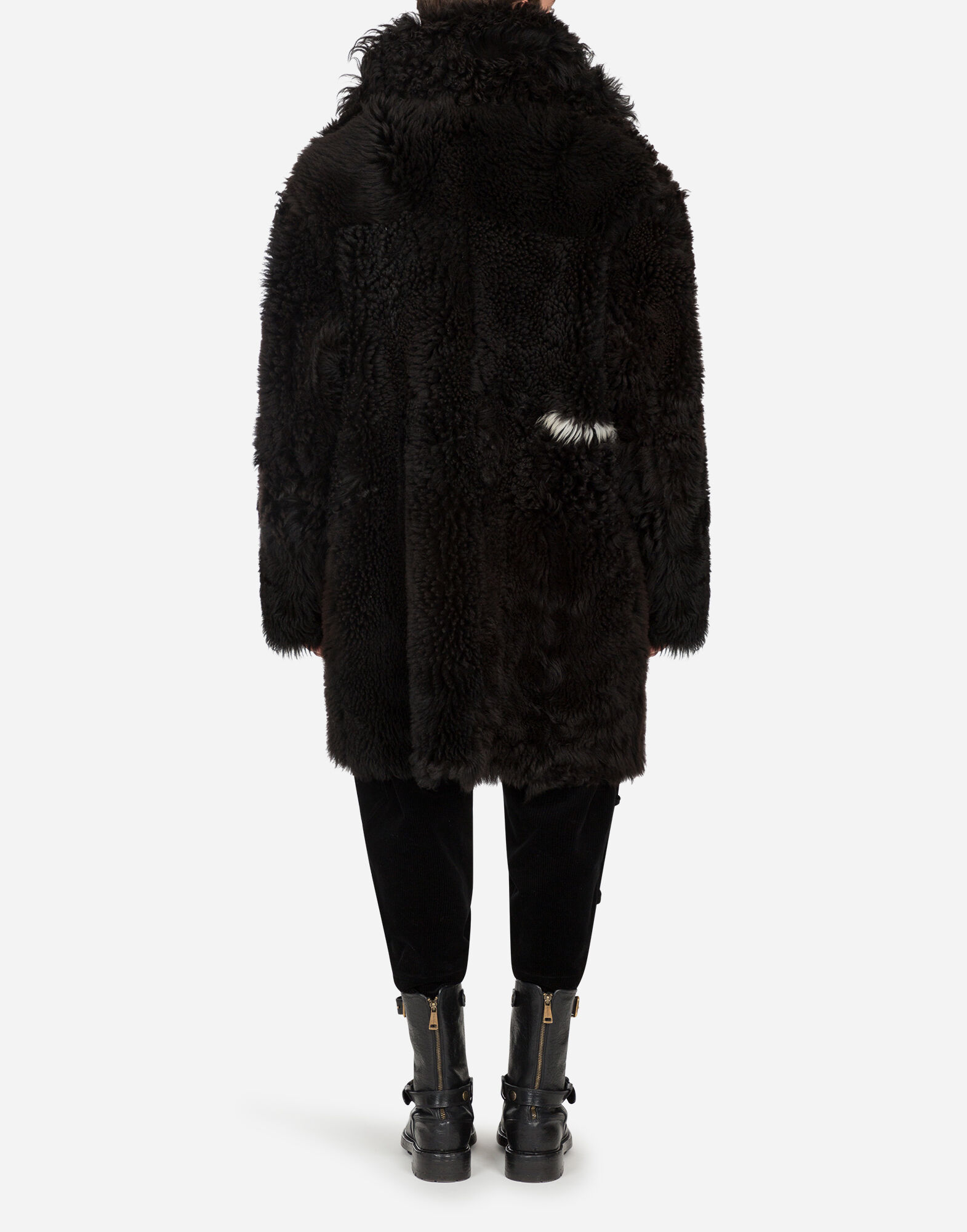 ダブルブレストコート ムートン