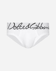 Dolce & Gabbana Stretch cotton mid-rise briefs Black M9C03JONN95