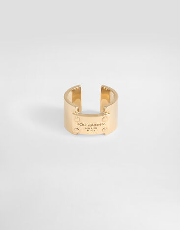Dolce & Gabbana Ring with Dolce&Gabbana logo tag Gold WNO5C3W1111