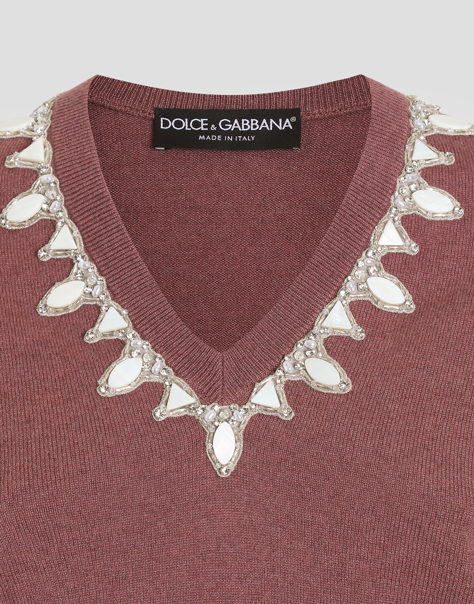 Purpleのウィメンズ カシミア プルオーバー | Dolce&Gabbana®
