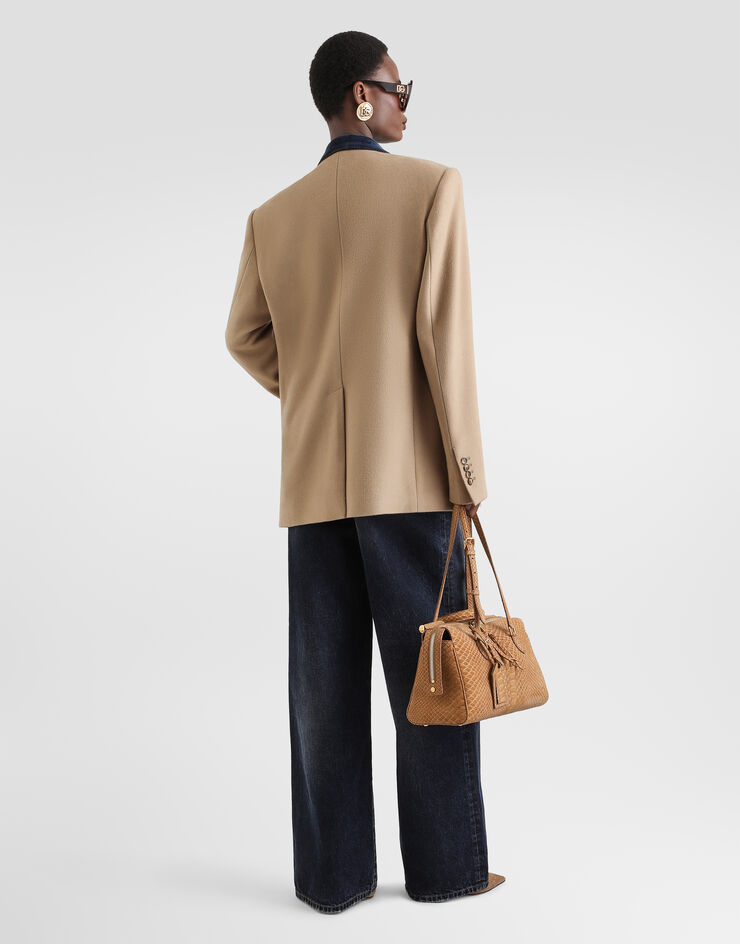 Dolce & Gabbana Double-breasted cashmere jacket Dolce & Gabbana Double-breasted cashmere jacket Beige F2JAETFU2D1