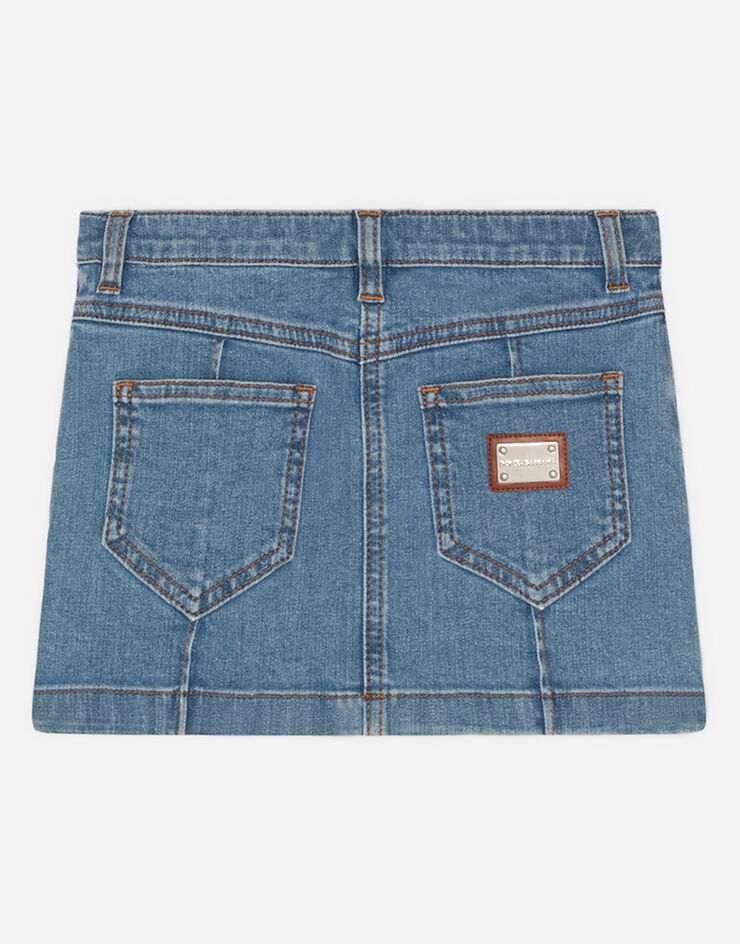 Dolce & Gabbana Denim mini skirt BLEU CIEL L53I48LD885
