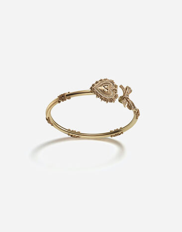Dolce & Gabbana Devotion armband aus gelbgold mit diamanten GELBGOLD WELD2GWDPY1