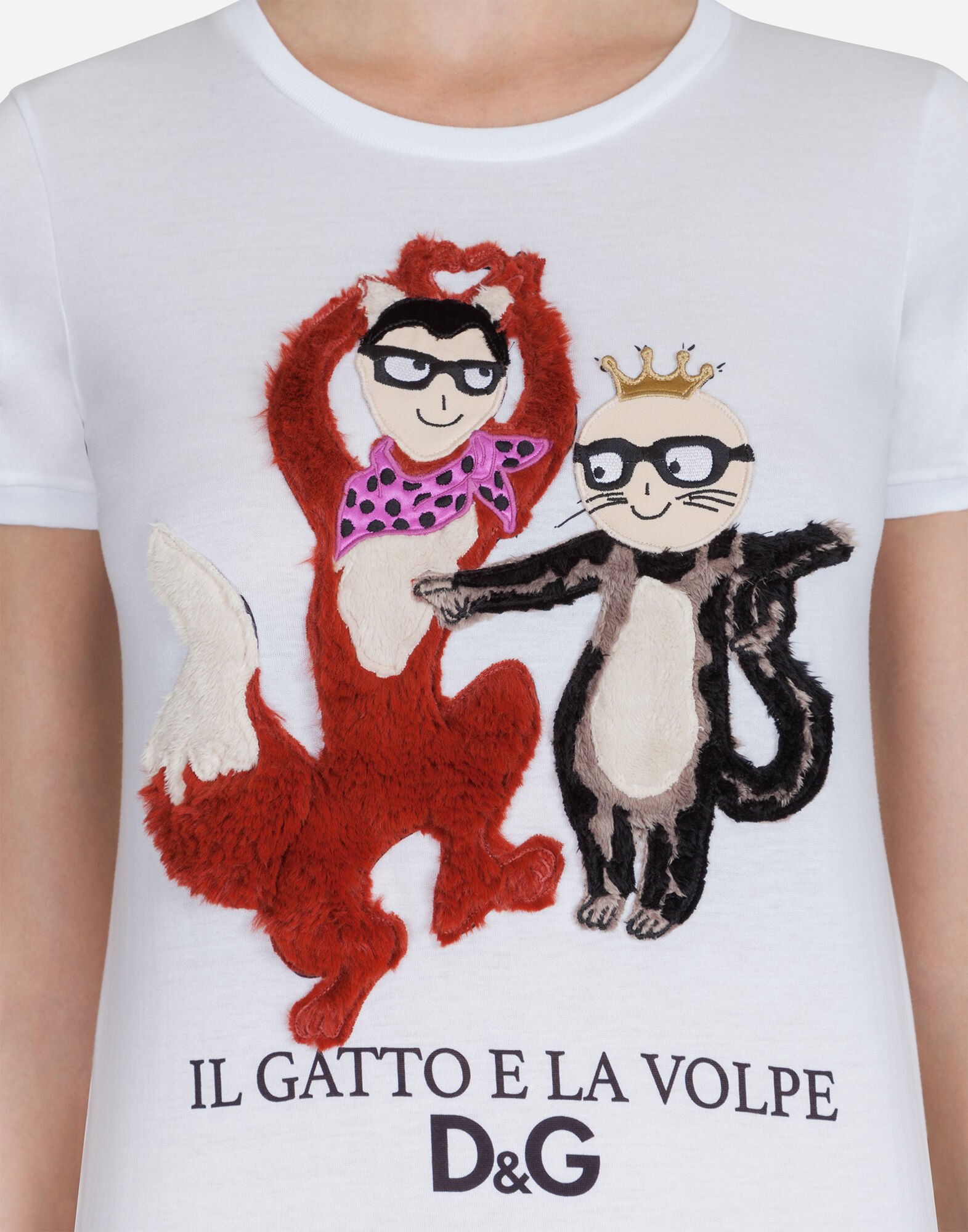 【Dolce & Gabbana】プリント入りコットンVネックTシャツ 楽天市場】ドルガバ tシャツ vネックの通販