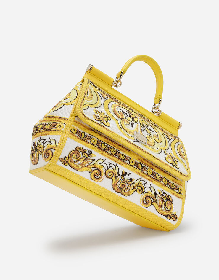 Dolce & Gabbana Sac à main moyen format Jaune BB6003AW050