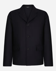 Dolce & Gabbana Single-breasted wool jacket Grey G2NW1TFU4LB