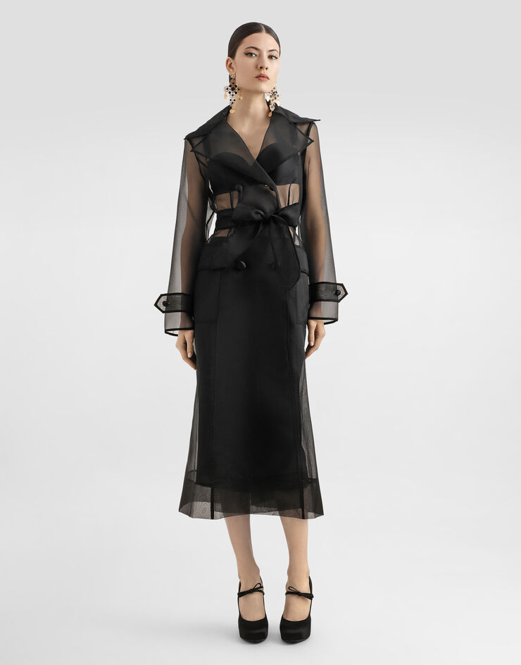 Dolce & Gabbana 科技欧根纱风衣 黑 F0W3XTHUMIP