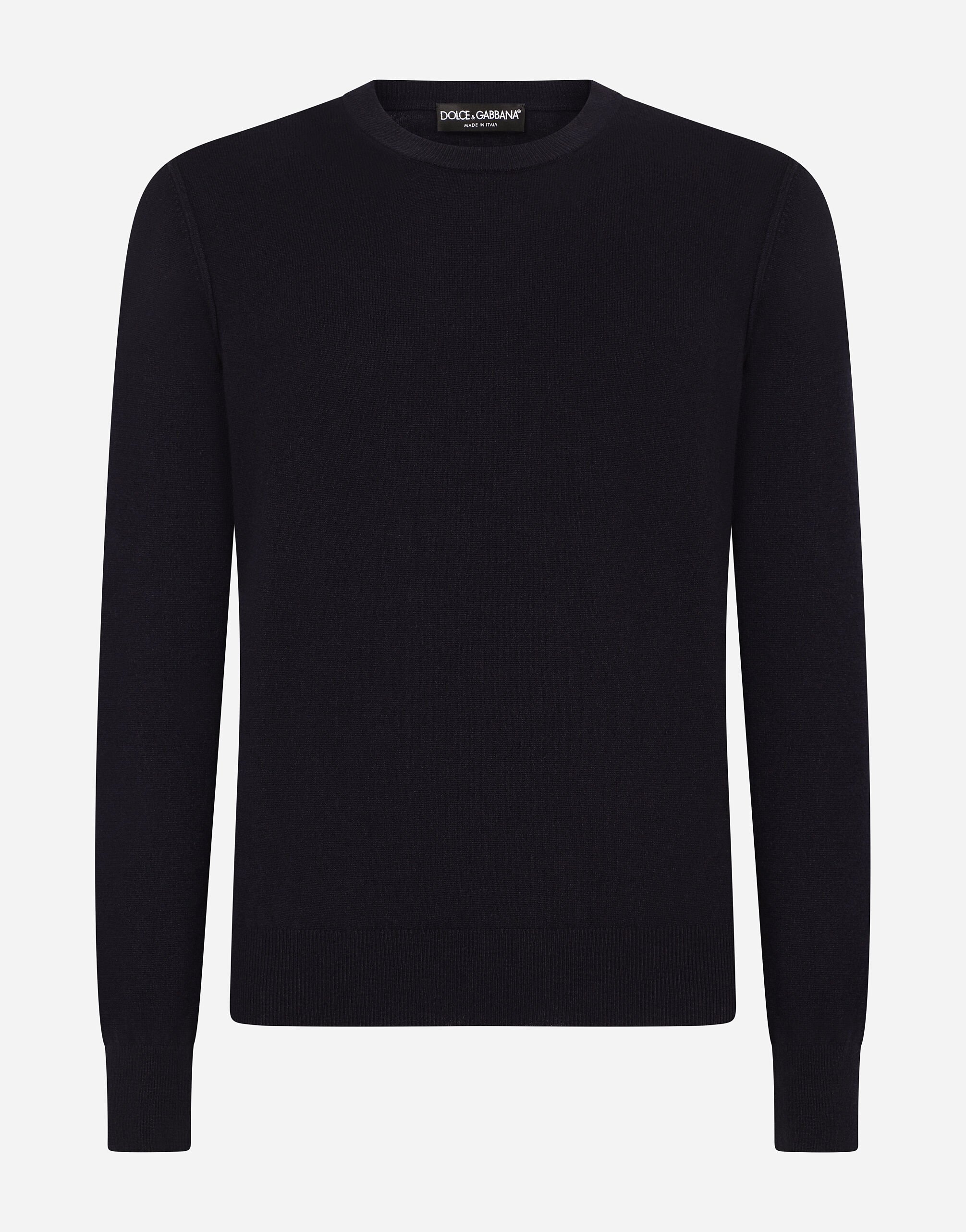 Dolce & Gabbana Cashmere round-neck sweater Black GXN41TJEMI9
