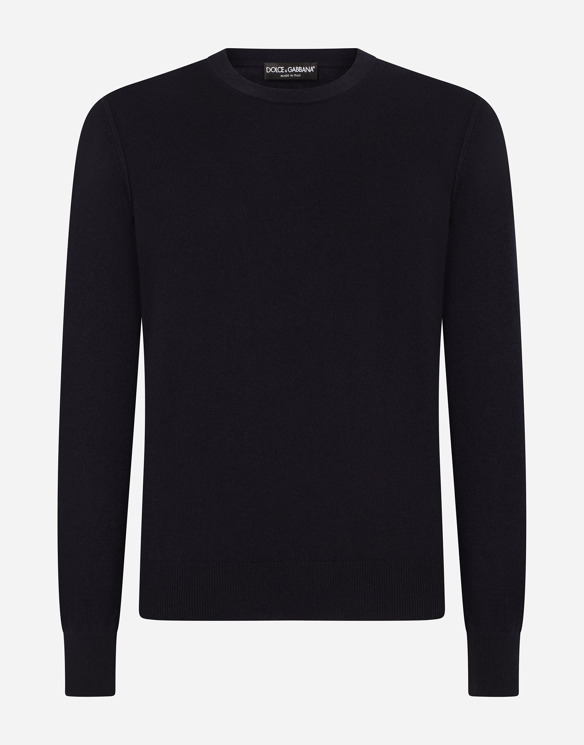 Dolce & Gabbana Cashmere round-neck sweater Black GXN41TJEMI9