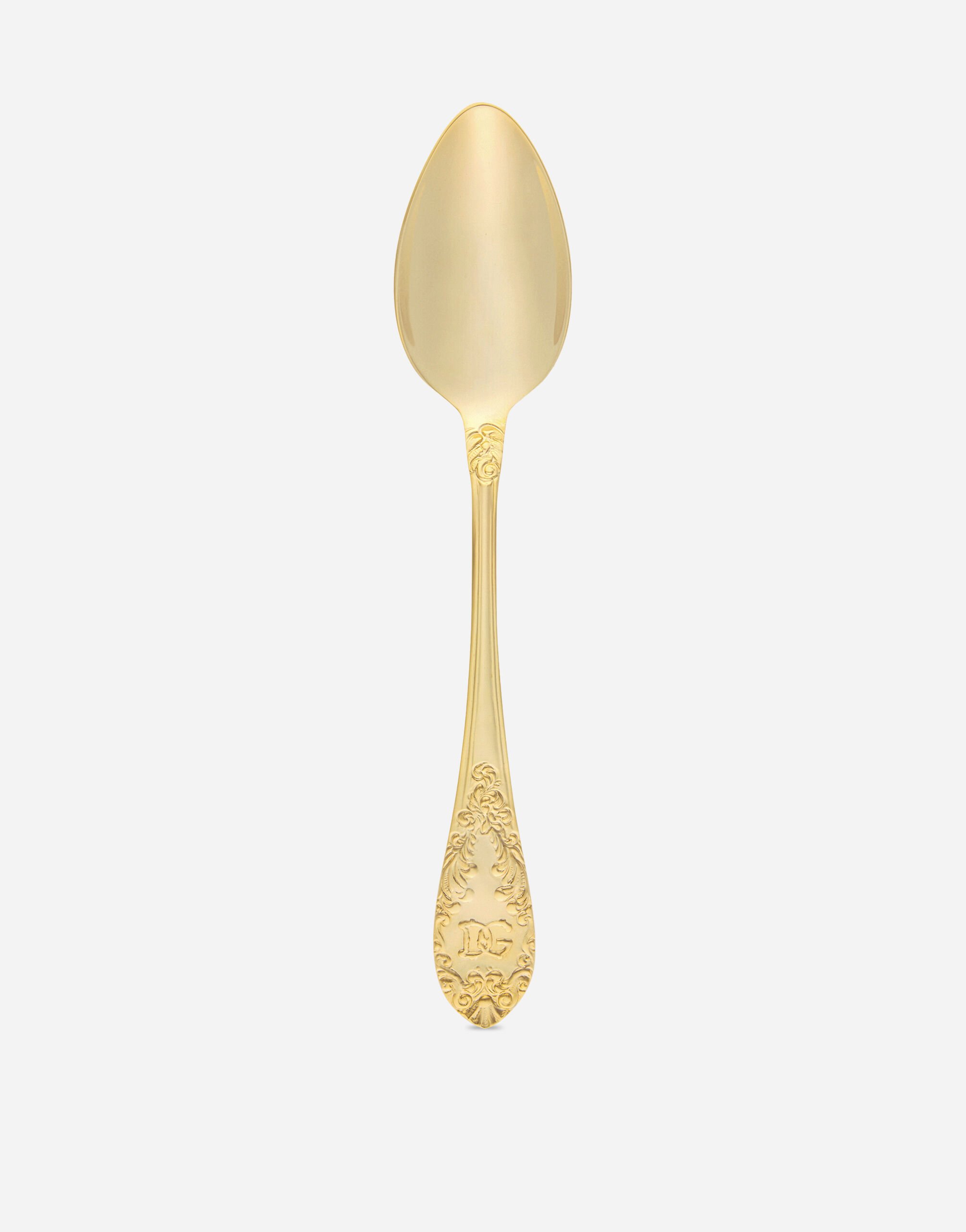 Dolce & Gabbana 24k Gold Plated Soup Spoon Gold TCPS01TCA51