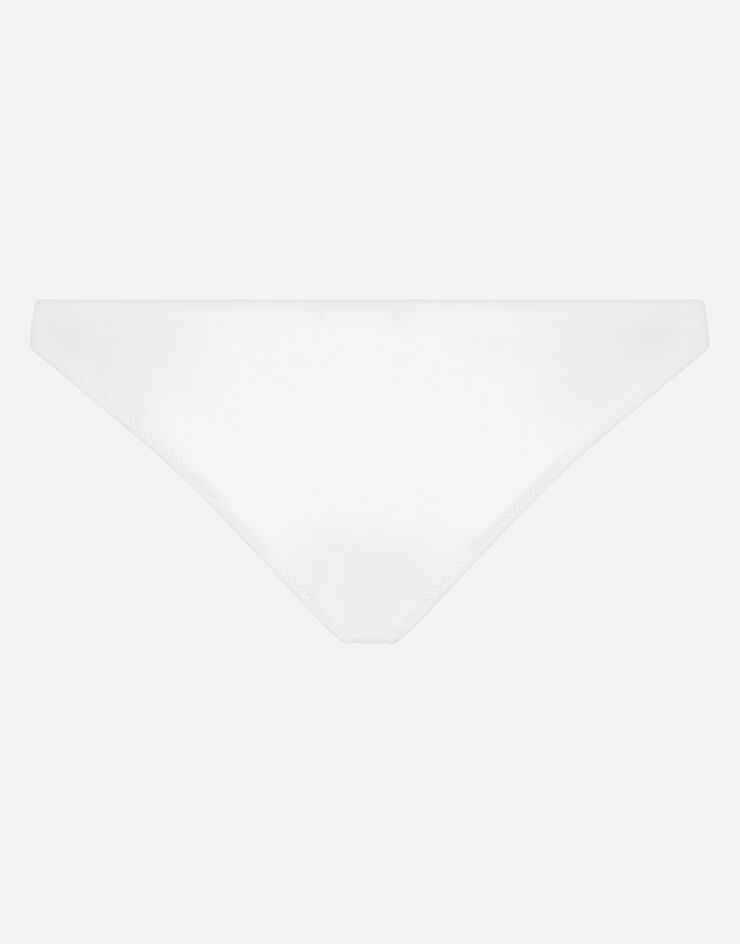 Dolce & Gabbana Slip de bain à logo DG Blanc O2A31JFUGA2