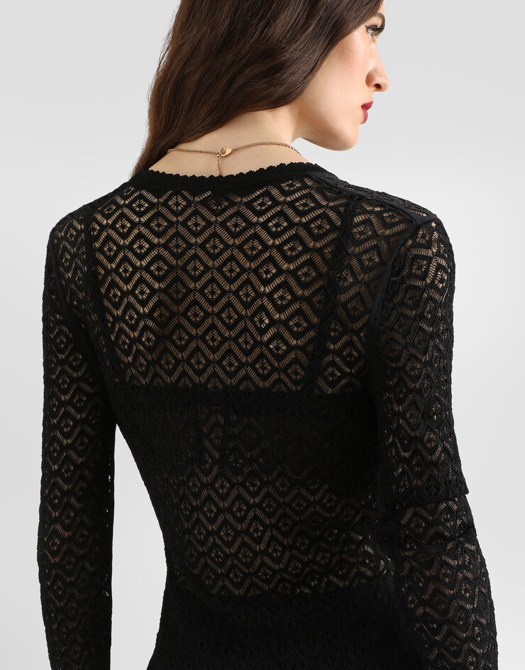 Dolce & Gabbana Lace cardigan Black FXVG1TJAISA
