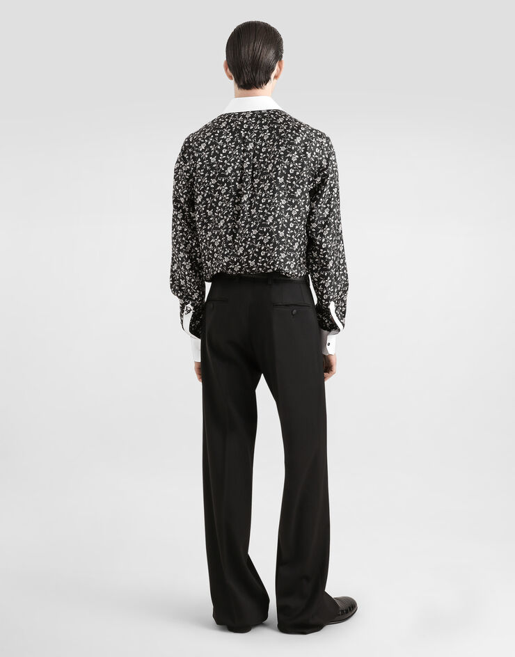 Dolce & Gabbana Seidenhemd Krawattenprint Drucken G5MM4ZIS1X1