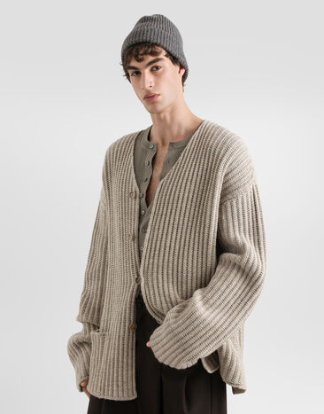 Dolce & Gabbana Serafino silk pullover Beige GXXBNZJBSOZ