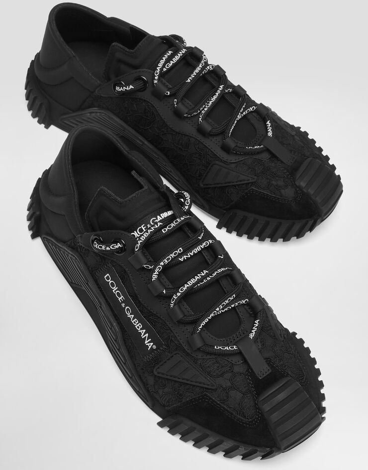 Dolce & Gabbana Mixed-materials NS1 slip-on sneakers Black CK1837AX372