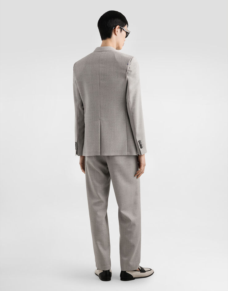 Dolce & Gabbana Garment-dyed wool joggers Grey GP12QTFU25E