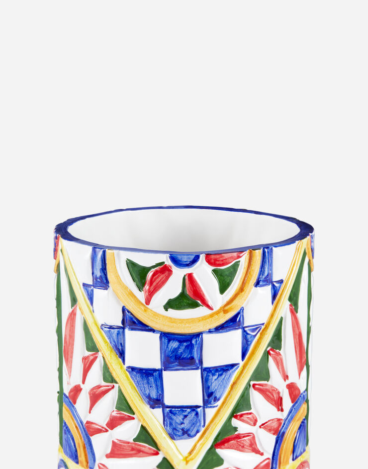 Dolce & Gabbana Maceta de cerámica Multicolor TCC033TCACD