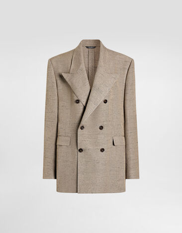 Dolce & Gabbana Double-breasted sicilia tweed jacket Multicolor F29YFTHUMWC