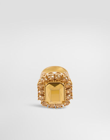 Dolce & Gabbana Ring with stone Gold WRT2X5W1111